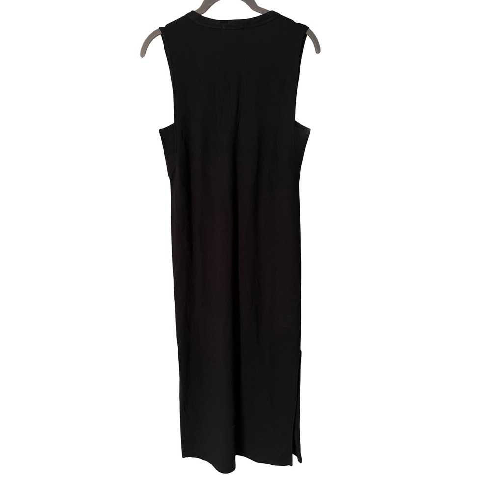 Rag & Bone Black Phoenix V-Neck Dress Sleeveless Midi Modal Cotton XS - Picture 6 of 7